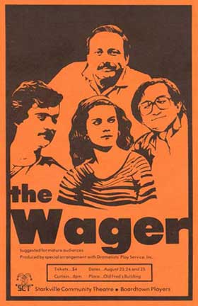 The program cover for The Wager